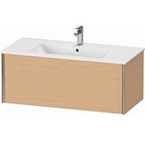 Duravit XViu Waschtisch-Unterschrank XV40270B112 101 x 40 x 48 cm, eiche gebürstet, 1 Auszug, wandhängend, champagner matt