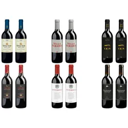 Probierpaket «Rotwein in kleinen Flaschen» Die beliebtesten Delinat-Rotweine in Halbliter-Flaschen, Bio Probierpakete