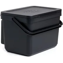 PLASTICOS TATAY Biomülleimer Küche 6 l Schwarz