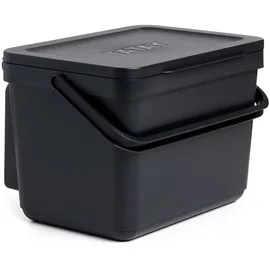 PLASTICOS TATAY Biomülleimer Küche 6 l Schwarz
