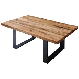 MASSIVMOEBEL24.DE MONTREUX Beige Wildeiche 90 x 45 x 90 cm