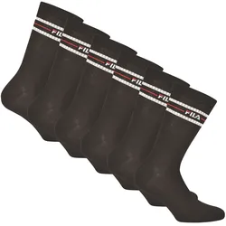 Kurzsocken FILA "Socken 6er Pack", Herren, Gr. 35-38, schwarz, Obermaterial: 80% Baumwolle CO. 18% Polyester PES. 2% Elasthan EL., Socken