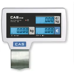 CAS ERJ-P Hochanzeige, preisrechnend, Ladenwaage, GEEICHT, Wägebereich max 15 kg, Ablesbarkeit 2g