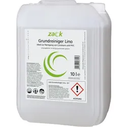 ZACK Grundreiniger für Linoleum, Spezial-Grundreiniger für Linoleum-Böden, 10 l - Kanister