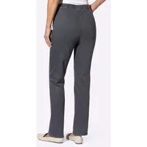 Classic Basics Bequeme Jeans CLASSIC BASICS, Damen, Gr. 19, Kurzgrößen, schwarz (anthrazit, grau, denim), 81% Baumwolle, 17% Polyester, 2% Elasthan, unifarben, lang, Jeans