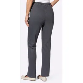 Classic Basics Bequeme Jeans CLASSIC BASICS, Damen, Gr. 19, Kurzgrößen, schwarz (anthrazit, grau, denim), 81% Baumwolle, 17% Polyester, 2% Elasthan, unifarben, lang, Jeans