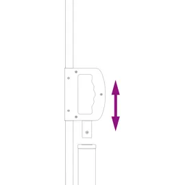 vidaXL Ausziehbare Seitenmarkise 120 x 600 cm Grau
