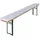 Beautissu Sitzpolster 220 x 25 x 4 cm weiß 2-tlg.