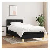 vidaXL Boxspringbett 100 x 200 cm Schwarz