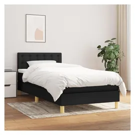 vidaXL Boxspringbett 100 x 200 cm Schwarz
