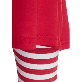 Kidsworld Kleid, Leggings & Haarband in rot-weiß | Gr.: 92/98