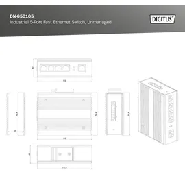 Digitus Industrial DN-650105 5-Port Fast Ethernet