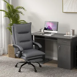 Vinsetto Massage-Bürostuhl Kunststoff Dunkelgrau
