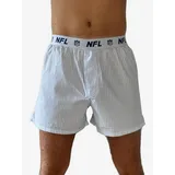 NFL Huddle American Boxer NFL Shield Stripe hellblau / weiß M 2er Pack