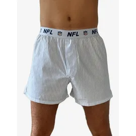 NFL Huddle American Boxer NFL Shield Stripe hellblau / weiß M 2er Pack