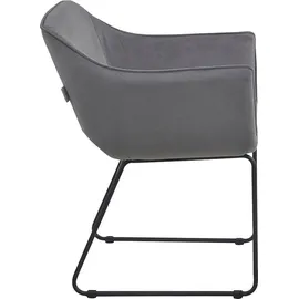 SIT Möbel TOM TAILOR HOME Schalenstuhl »T-VELVET ARMCHAIR« (Set) 2 Stk. TOM TAILOR HOME basaltgrau,