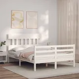 Holzbett Erhöhtes Bett mit Lattenrost Massivholzbett Seniorenbett Bettgestell