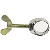ich-zapfe UNEX - Schlauchklemme bis 21mm, CNS, mit Flügelschraube aus Messing