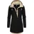 Ragwear Damen, warme Teddyjacke lang Fleecemantel mit Kapuze Letti Teddy-Fleece YOUMODO Black Gr. 5XL (50), schwarz, Plüsch, Material: 100% Polyester, figurumspielend ca.
