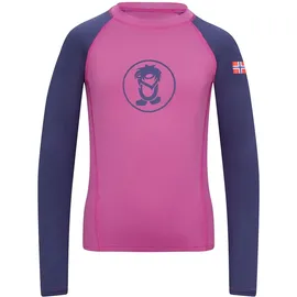 TROLLKIDS Kvalvika Langarm-t-shirt - Mallow Pink / Violet Blue - 140 cm