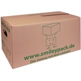 smiley pack 30 x Umzugskarton 621 x 301 x 331 mm bis 40 kg belastbar Profi Box stabil Umzugskiste Umzugskartons groß und stabil wie zweiwellig (Sets zwischen 5 und 240 Stück)