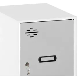 Simonrack Simonlocker Kommode 47,5 x 30 x 50 cm Weiß/Grau