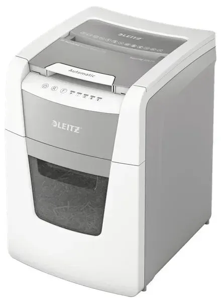Leitz 80120000 Aktenvernichter Mikrogeschnittene Zerkleinerung 55 dB 22 cm Grau, Weiß