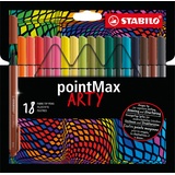 Stabilo pointMax ARTY Filzstifte farbsortiert, 18 St.