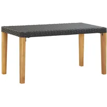 vidaXL Gartenbank 123 x 44 x 40 cm Schwarz
