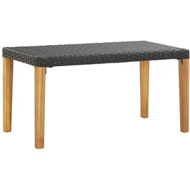 vidaXL Gartenbank 123 x 44 x 40 cm Schwarz