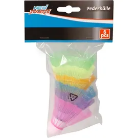 Vedes New Sports Federbälle bunt 6er Pack 74101496