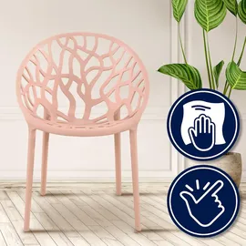 CLP Hope Gartenstuhl Sessel 59 x 59 x 80 cm rosa 2 St.