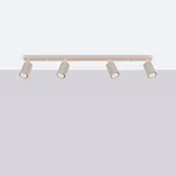 Sollux Lighting Karbon 4x10 W taupe Aluminium 16,5 x 6,5 x 81 cm