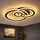 WOFI Deckenlampe 1x LED 24,5W rund dunkelgrau
