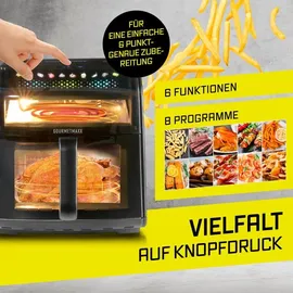 GOURMETmaxx Heißluftfritteuse 7L schwarz