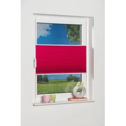 K-HOME Plissee »Klemmfix Pisa«, verdunkelnd, energiesparend, ohne Bohren, verspannt, 13108358-1 fuchsia