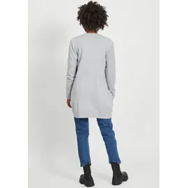 VILA Ril Open Strickjacke Light Grey Melange M
