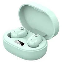 Diida Kabelloses Bluetooth-Headset, In-Ear-Headset, Stereo-Headset Funk-Kopfhörer (Bluetooth, LED-Display, Mini-Smart-Touch-Kopfhörer mit Ladestation) grün