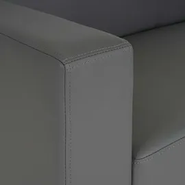 Mendler 2er Sofa Couch Lyon Loungesofa Kunstleder ~ dunkelgrau