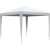 Outsunny Faltpavillon 2,7 x 2,7 m inkl. 0 Seitenteile Weiß