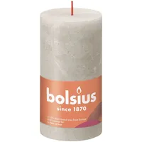 Bolsius  Rustik Stumpenkerze 10 x 5 cm sandgrau