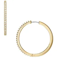 Fossil Creolen-Ohrringe Ellis All Stacked Up für Damen Metall goldfarben, JA7261710