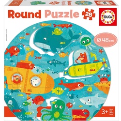 Educa Unterwasser Rund Puzzle (28 Teile)