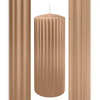 Wiedemann Kerzen Rillen Kerzen Caramel 200 x 80 mm 4 St. beige
