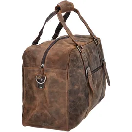 The Skandinavian Brand Leder Weekender Reisetasche tan