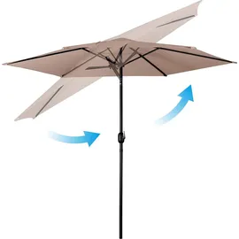 OEM Faltbarer Gartenschirm Ø 300 cm Beige