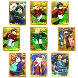 Blue Ocean LEGO Harry Potter Sticker Serie 1 (2023) Sammelsticker - Gold Karte Nr.1 + 2 + 3 + 4 + 5 + 6 + 7 + 8 + 9 - Bundle + 10 Originale STRONCARD Hüllen