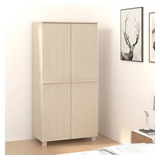 vidaXL Kleiderschrank Honigbraun 89x50x180 cm Massivholz Kiefer