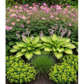 BALDUR Garten 9er Staudenbeet 'Schattengarten', Pflanzen im 9x9 cm-Topf