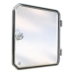 Schneider Electric NSYVA2712MA Kunststofffenster mit aufklappbarer transparenter Abdeckung. IP 65, L78xB235xT25mm.